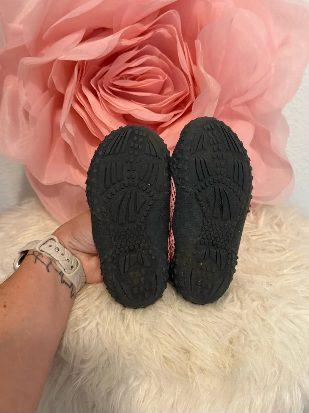 Baby Pink Mesh Water Shoes